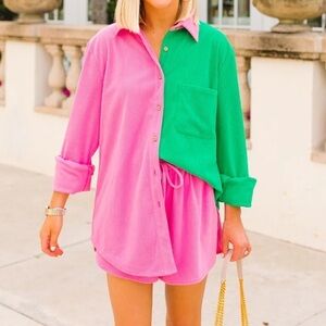 Buddy Love Pierce Corduroy Set - Strawberry Field Small